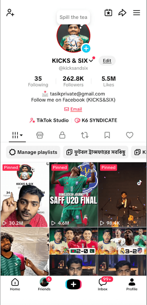 KICKS & SIX - TikTok